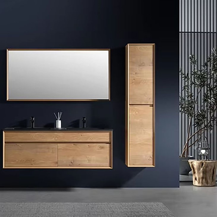 Vannitoa tualettlaud koos valamu ja voodipesukapiga