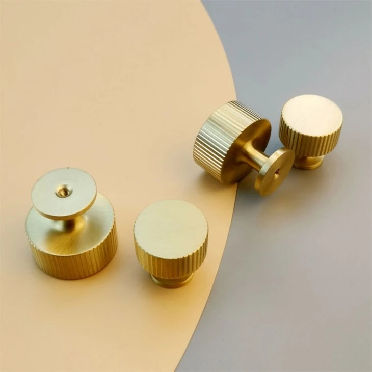Brushed Gold Knobs for Cabinets (4)