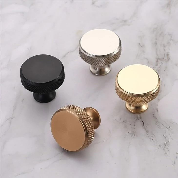 Brushed Gold Knobs for Cabinets (5)