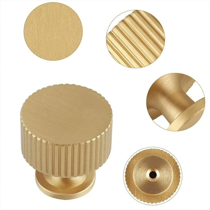 Brushed Gold Knobs for Cabinets (1)